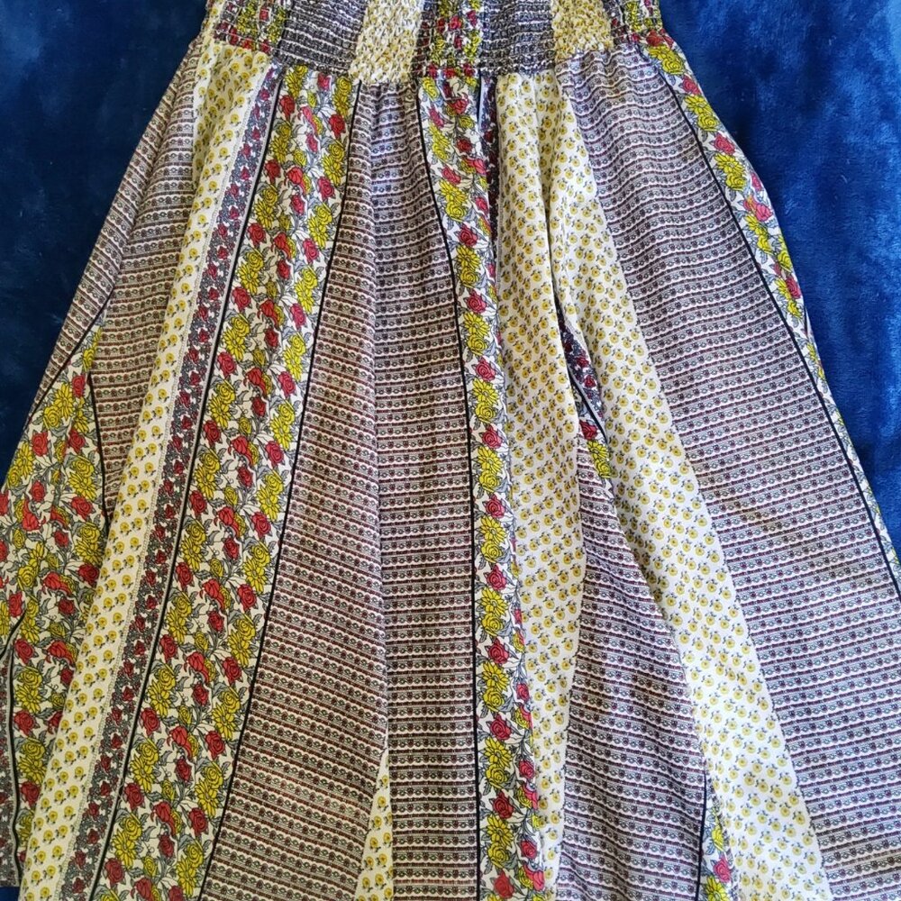 Cottagecore Smocked Waist Skirt size Medium EUC - Picture 6 of 10
